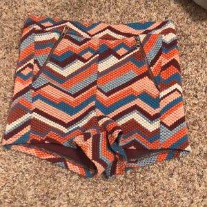 Multi colored soft shorts